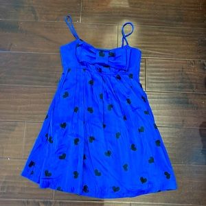 Betsey Johnson Boutique dress blue silk size 6